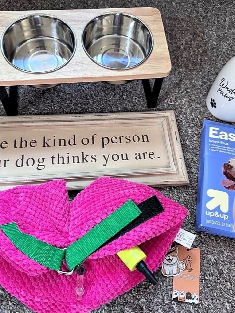Dog Bowl Set Pink NWT